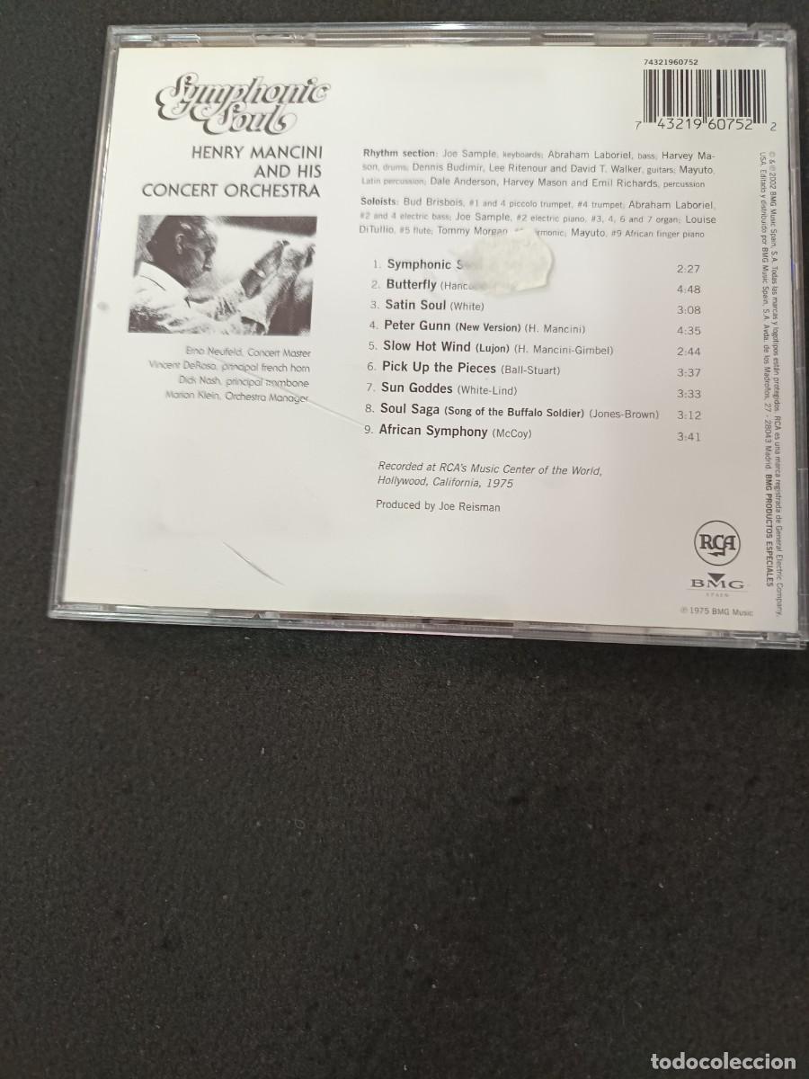 CDs de m&uacute;sica: CD. HENRY MANCINI. SYMPHONIC SOUL - Foto 2