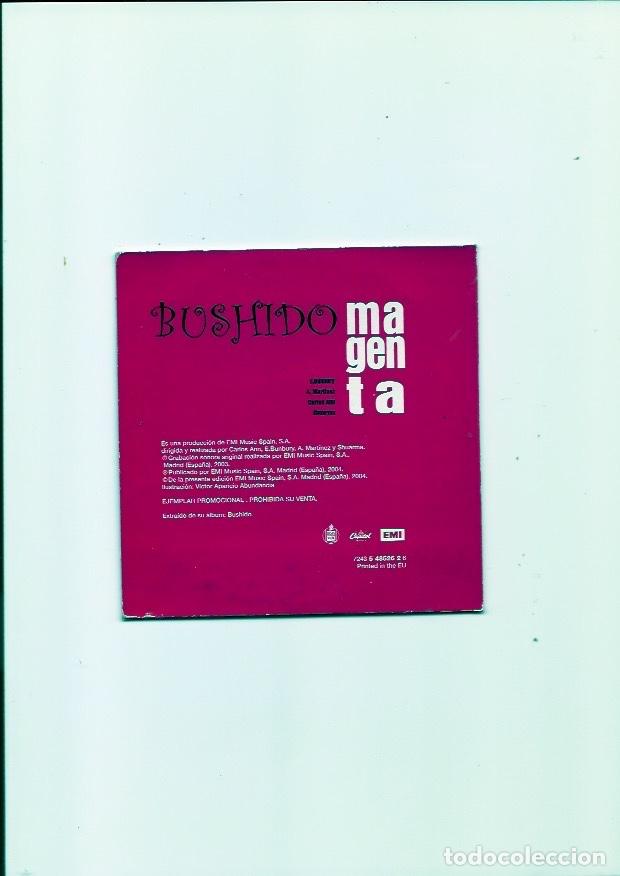 CDs de m&uacute;sica: BUSHIDO. Magenta. (cd single 2004) - Foto 2
