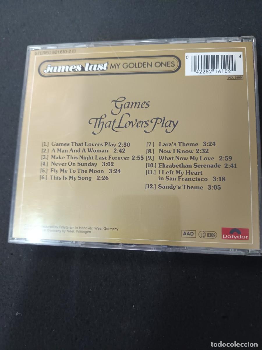 CDs de m&uacute;sica: CD. JAMES LAST. GAMES THAT LOVERS PLAY - Foto 2