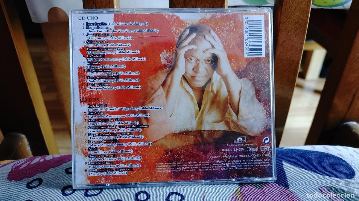 CDs de m&uacute;sica: PABLO MILANES-CD DOBLE PABLO QUERIDO - Foto 3
