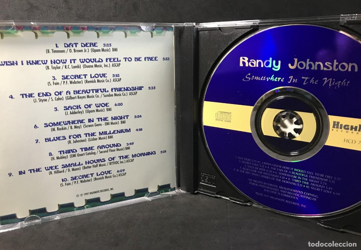 CDs de m&uacute;sica: Randy Johnston &lrm;&ndash; Somewhere In The Night - CD - HighNote - Foto 3