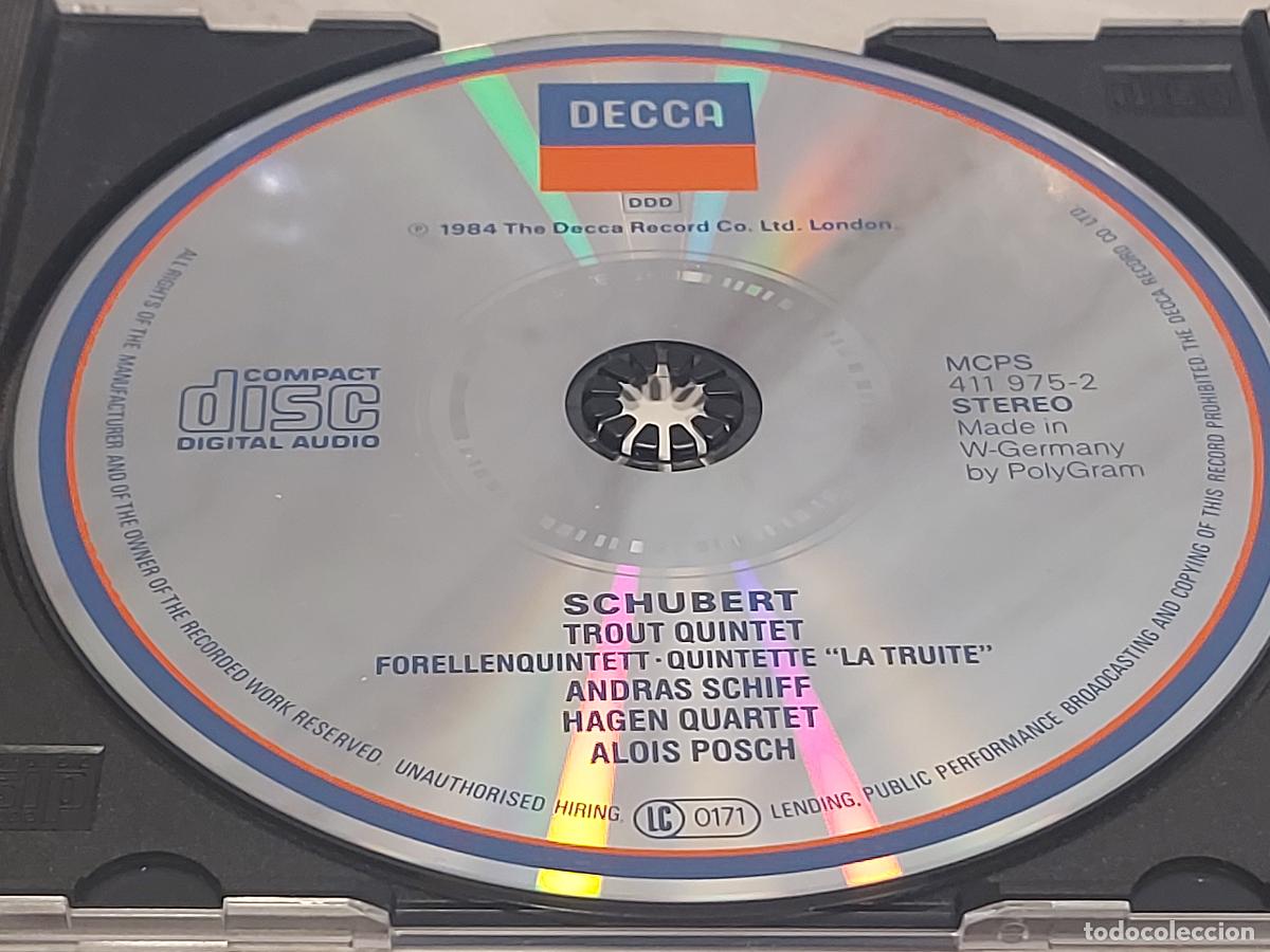CDs de m&uacute;sica: SCHUBERT / QUINTETS / CD-DECCA-1984 / DE LUJO - Foto 2