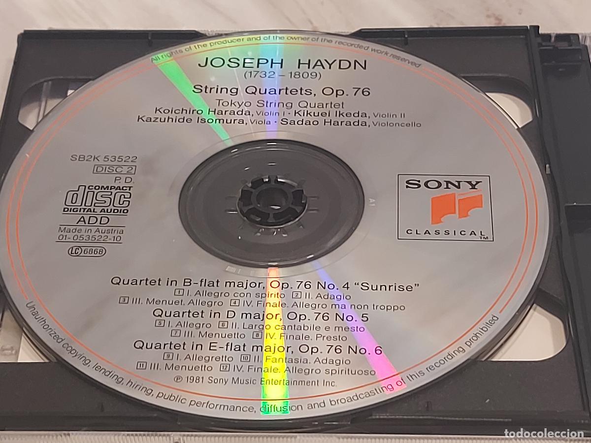 CDs de m&uacute;sica: HAYDN / STRING QUARTETS OP. 76 / DOBLE CD-SONY / DE LUJO - Foto 3