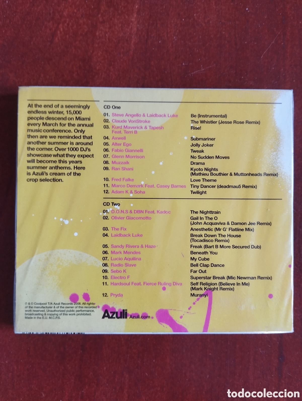 CDs de m&uacute;sica: Azuli Presents Miami 08 - 2CD - Foto 2