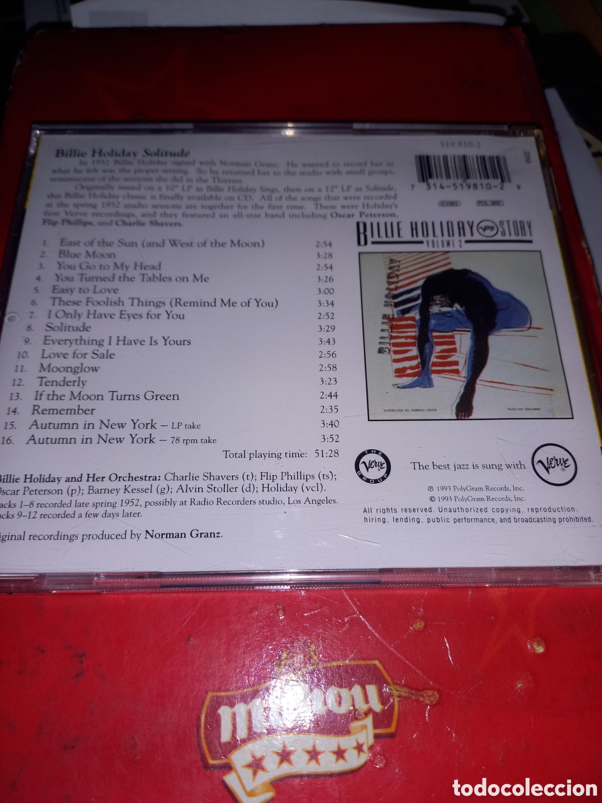 CDs de m&uacute;sica: BILLIE HOLIDAY - SOLITUDE - CD - Foto 2