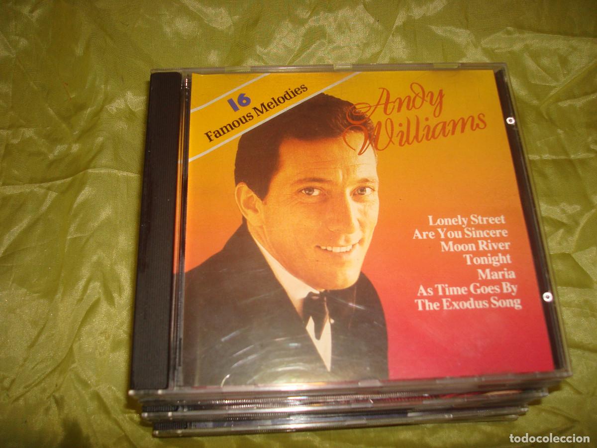 CDs de m&uacute;sica: ANDY WILLIAMS. 16 FAMOUS MELODIES. CD. IMPECABLE - Foto 1
