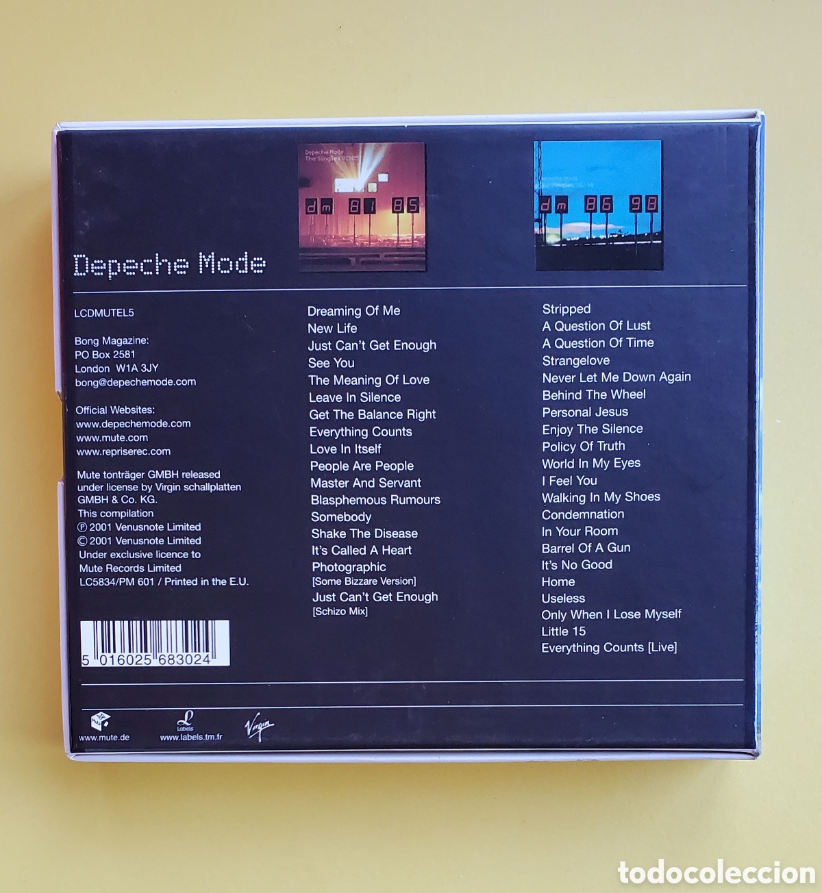 CDs de m&uacute;sica: Cd .DEPECHE MODE. BOX THE SINGLES 81-98. - Foto 2