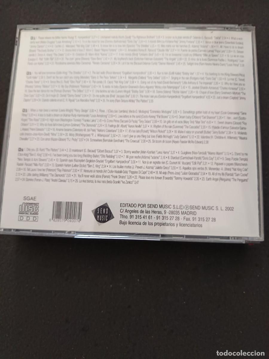 CDs de m&uacute;sica: 4 CDS. 100 BALADAS ROM&Aacute;NTICAS - Foto 2