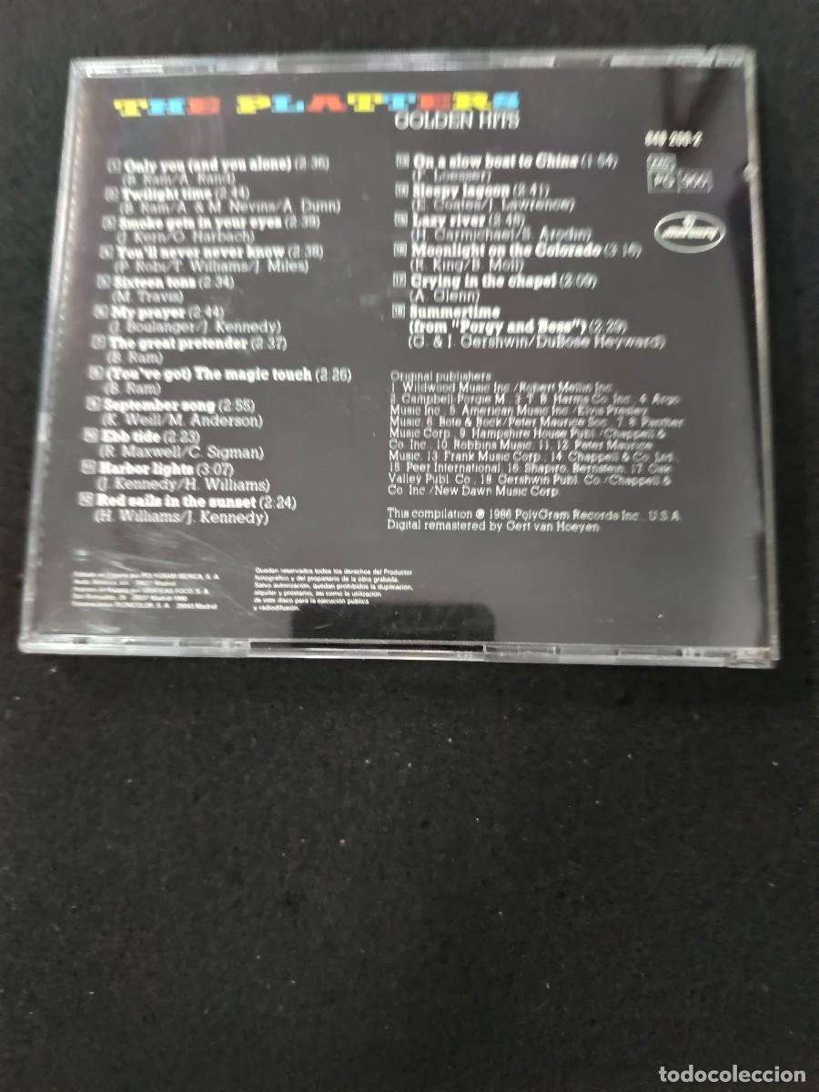 CDs de m&uacute;sica: CD. THE PLATTERS. GOLDEN HITS - Foto 2
