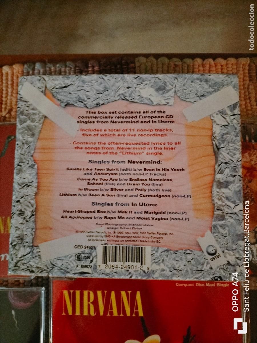 CDs de m&uacute;sica: RAR BOX. NIRVANA. SINGLES. 6 MAXIS CDS - Foto 2