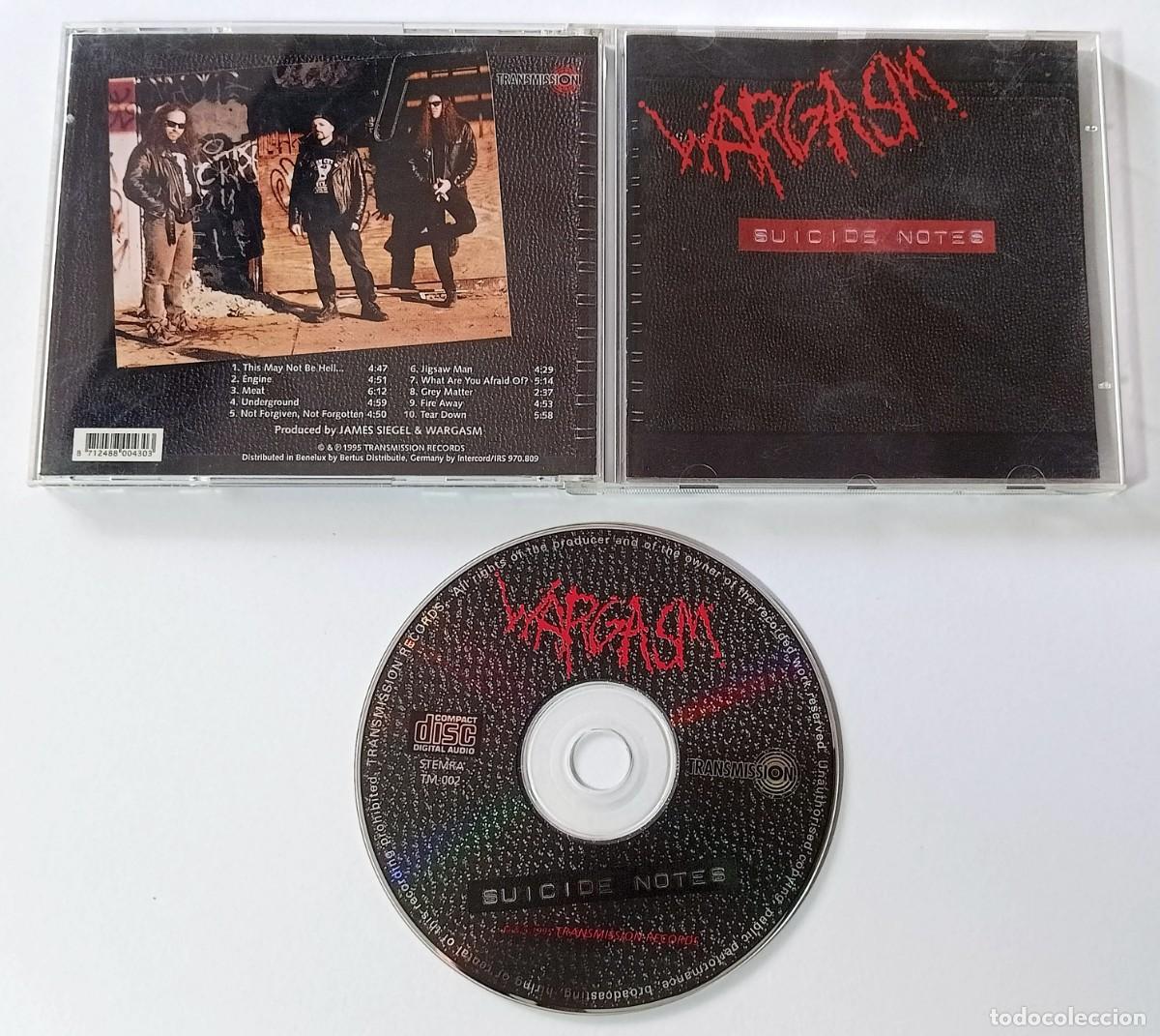 CDs de m&uacute;sica: CD WARGASM - SUICIDE NOTES - Foto 2
