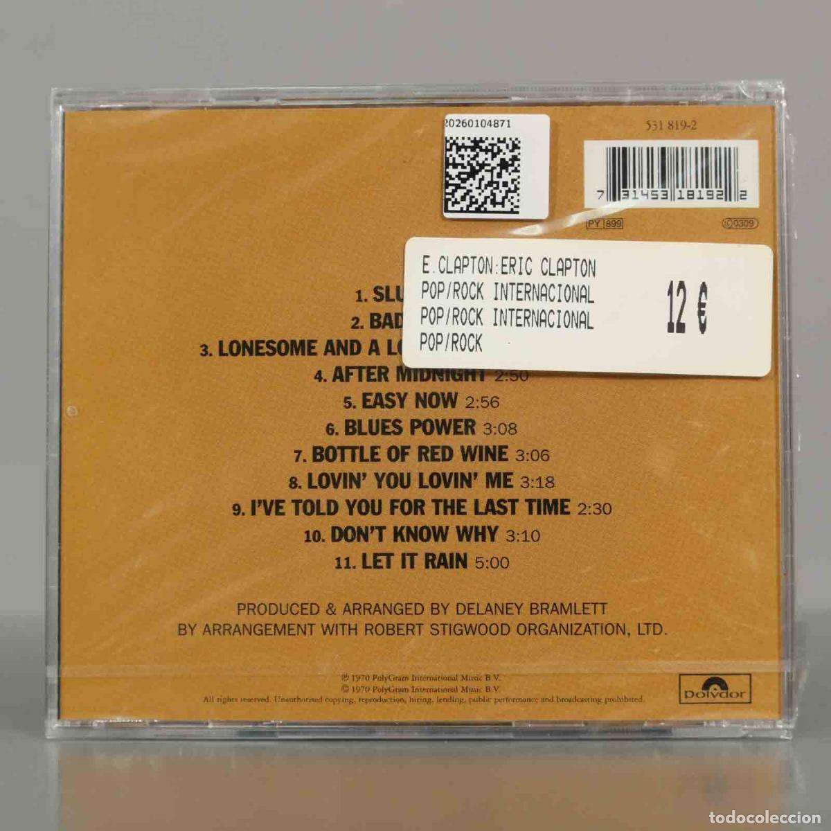 CDs de m&uacute;sica: CD. Eric Clapton &ndash; Eric Clapton. PRECINTADO - Foto 2