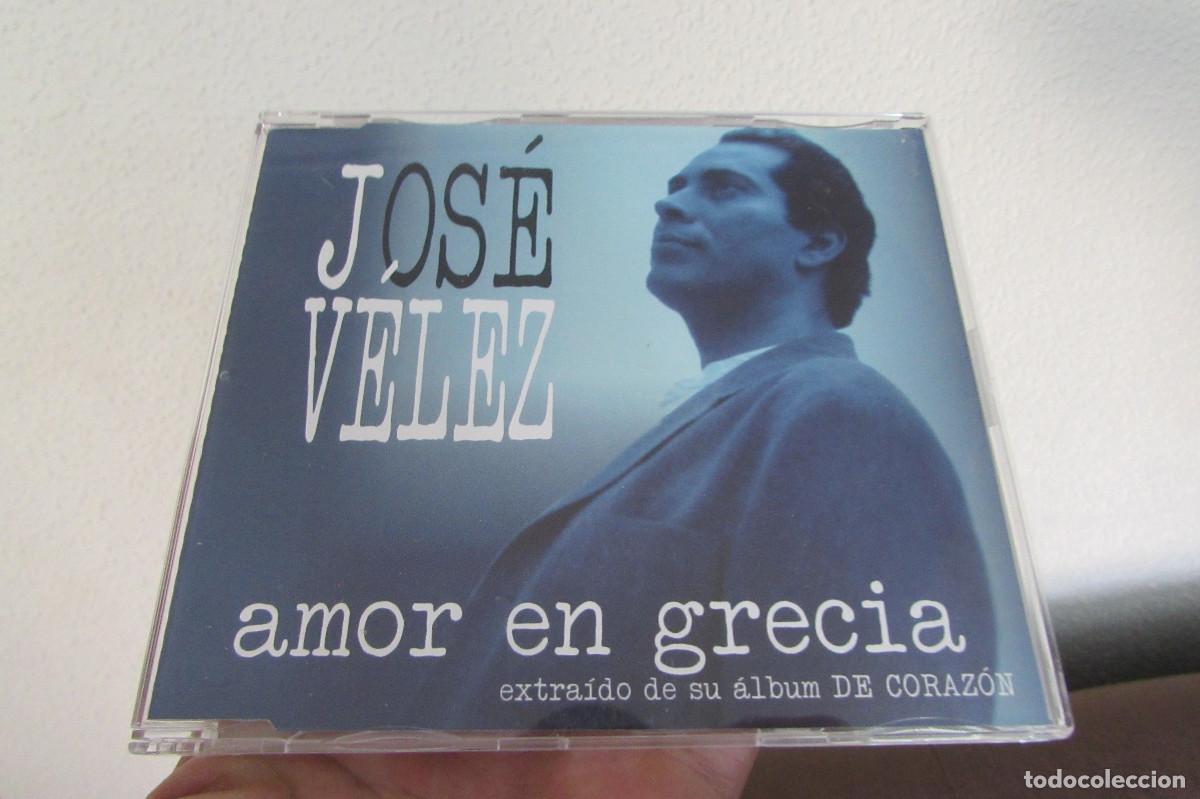 CDs de m&uacute;sica: JOSE VELEZ - AMOR EN GRECIA - CD SINGLE - Foto 1