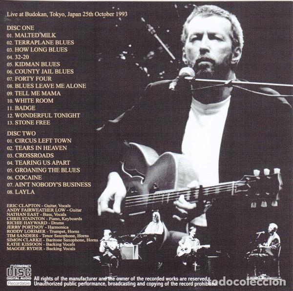 CDs de m&uacute;sica: 2 CDs - Eric CLAPTON - Live Budokan 1993 - Foto 2