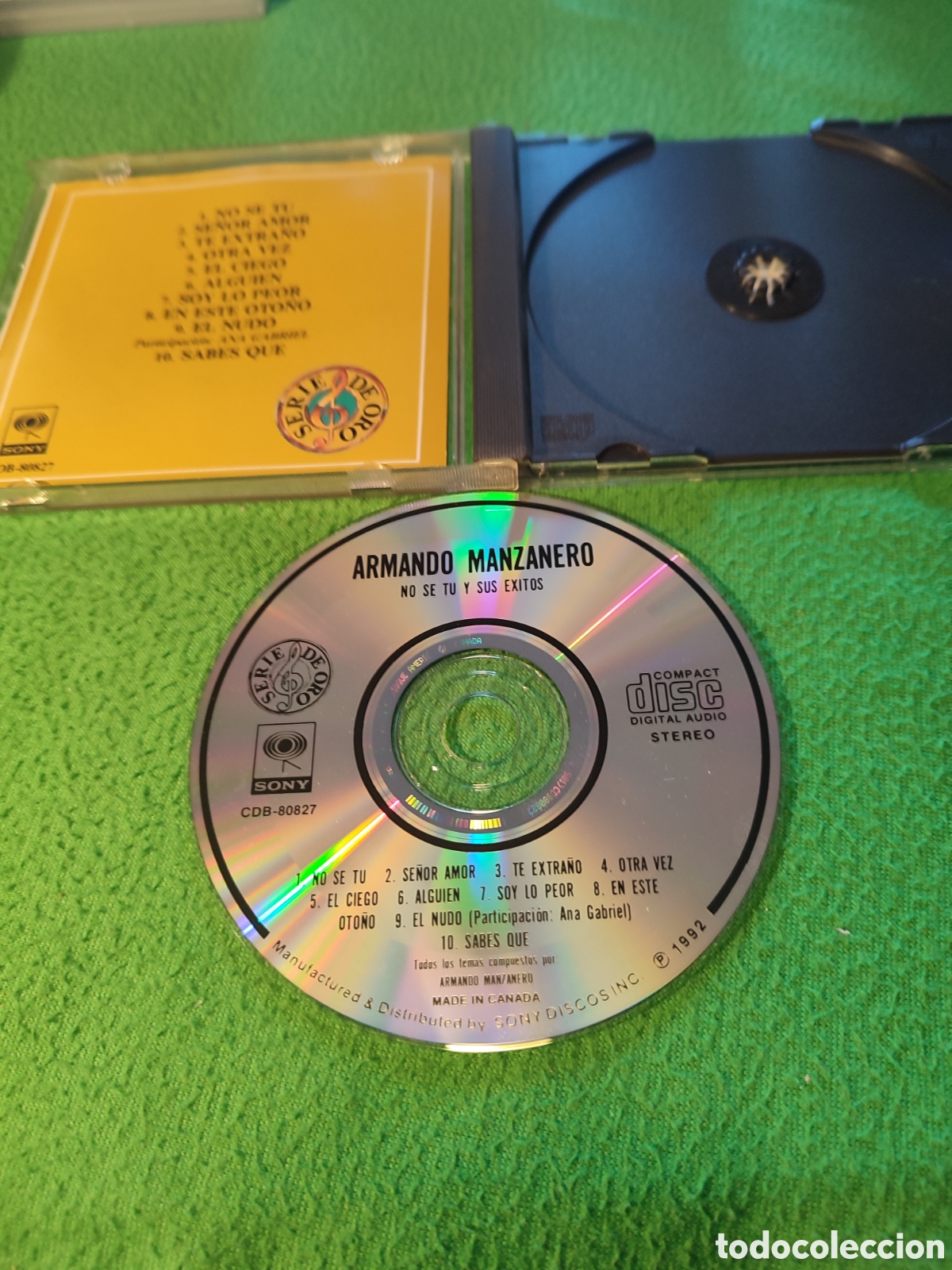 CDs de m&uacute;sica: Armando Manzanero - No s&eacute; t&uacute; y sus exitos - Foto 2