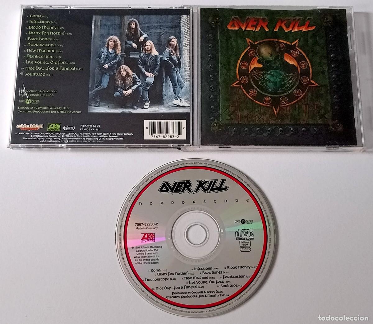 CDs de m&uacute;sica: CD OVERKILL - HORRORSCOPE - Foto 2