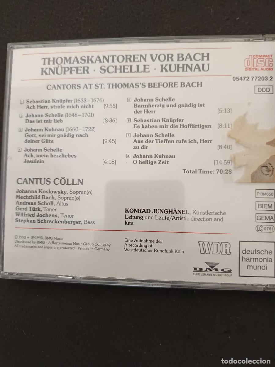 CDs de m&uacute;sica: CD THOMASKANTOREN VOR BACH - Foto 2