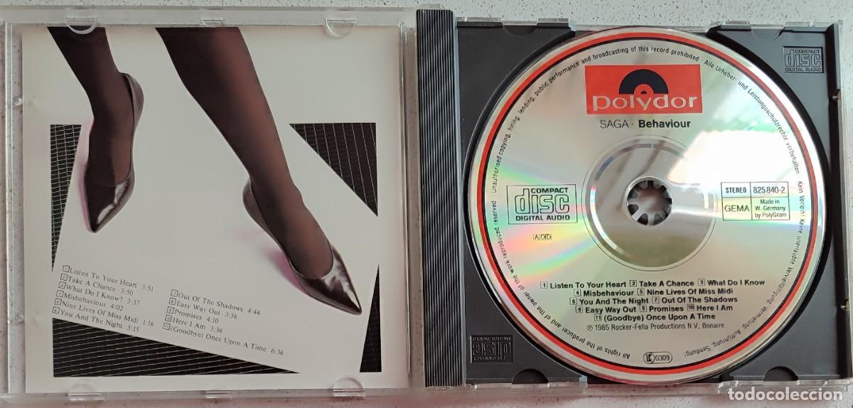 CDs de m&uacute;sica: SAGA - BEHAVIOUR (CD) 1985 - 11 TEMAS - GERMANY 1&ordf; ED. - Foto 2