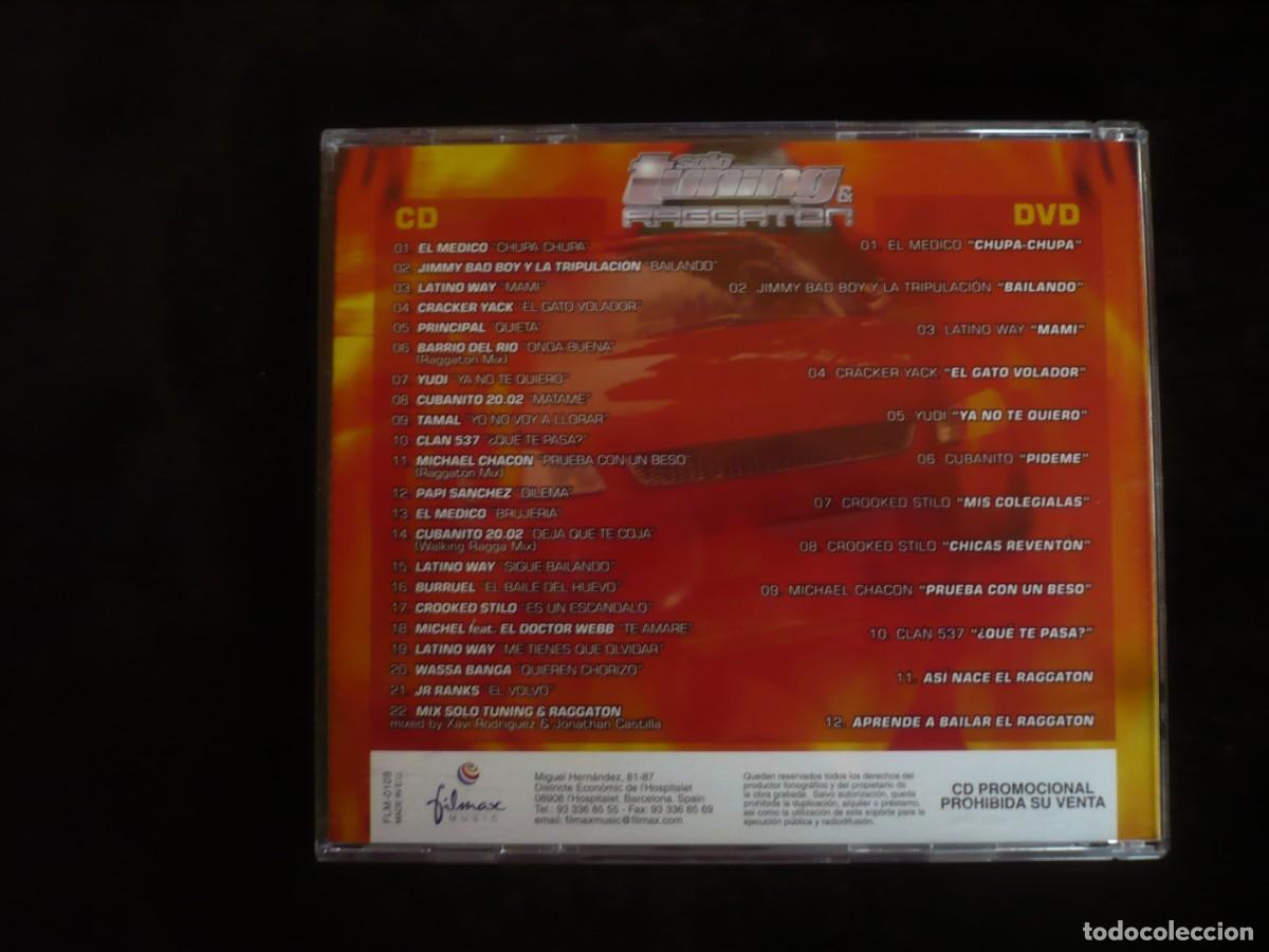CDs de m&uacute;sica: solo tuning raggaton - cd + dvd como nuevo - Foto 2