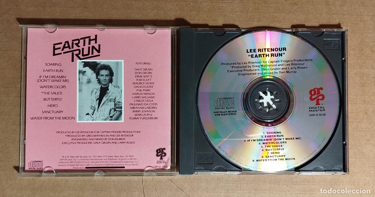 CDs de m&uacute;sica: LEE RITENOUR - EARTH RUN - 1986 - Foto 2