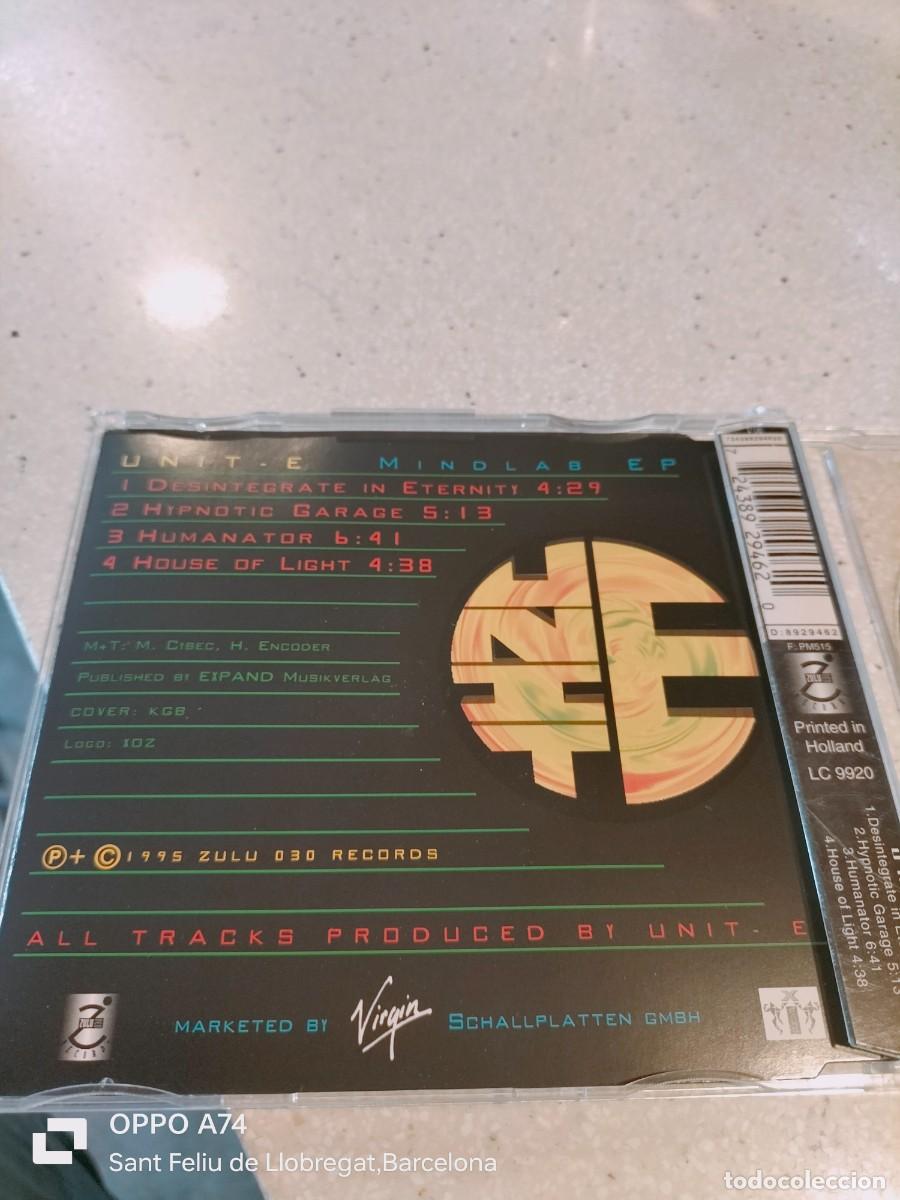 CDs de m&uacute;sica: RAR SINGLE CD. UNIT-E. MINDLAB EP. 4 TRACKS - Foto 3
