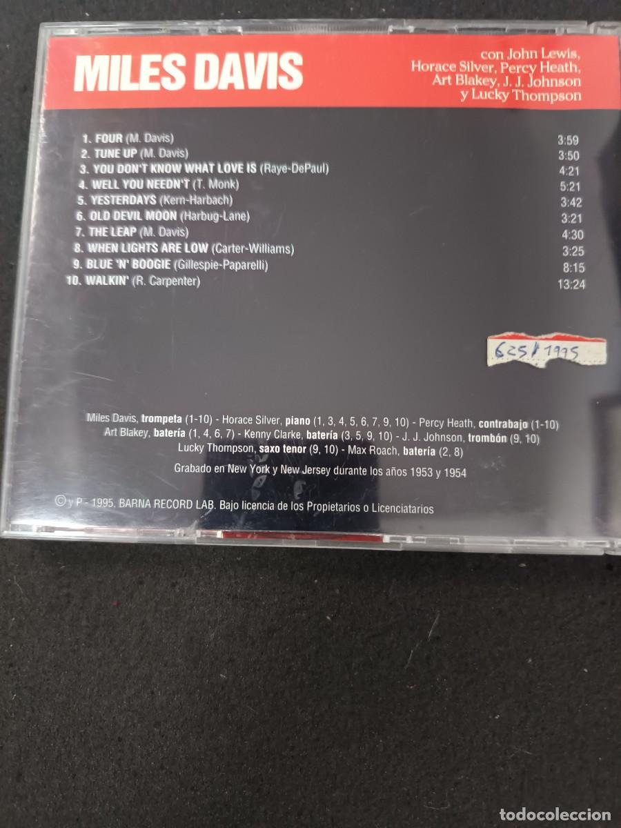 CDs de m&uacute;sica: CD. MILES DAVIS. JAZZ BLUES - Foto 2