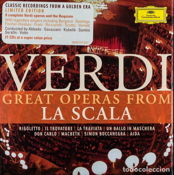 CDs de m&uacute;sica: Verdi. Great Operas from La Scala - Foto 1