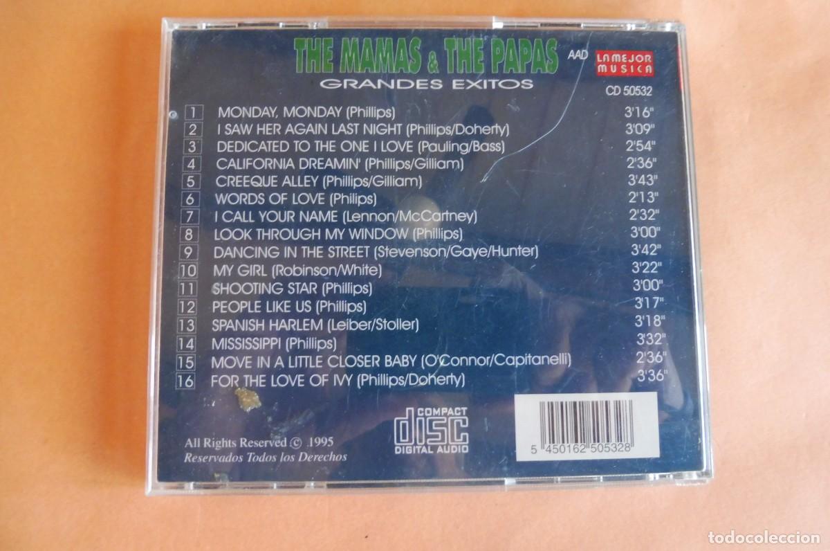 CDs de m&uacute;sica: CD - The Mamas & The Papas &ndash; Grandes Exitos - Foto 3