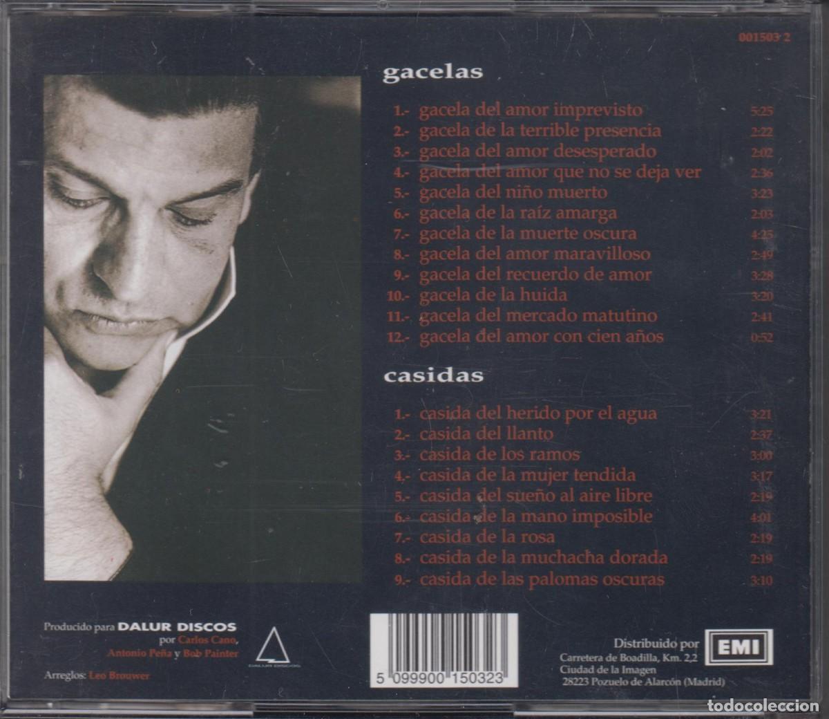 CDs de m&uacute;sica: Carlos Cano doble cd Div&aacute;n del Tamarit 1998 - Foto 2