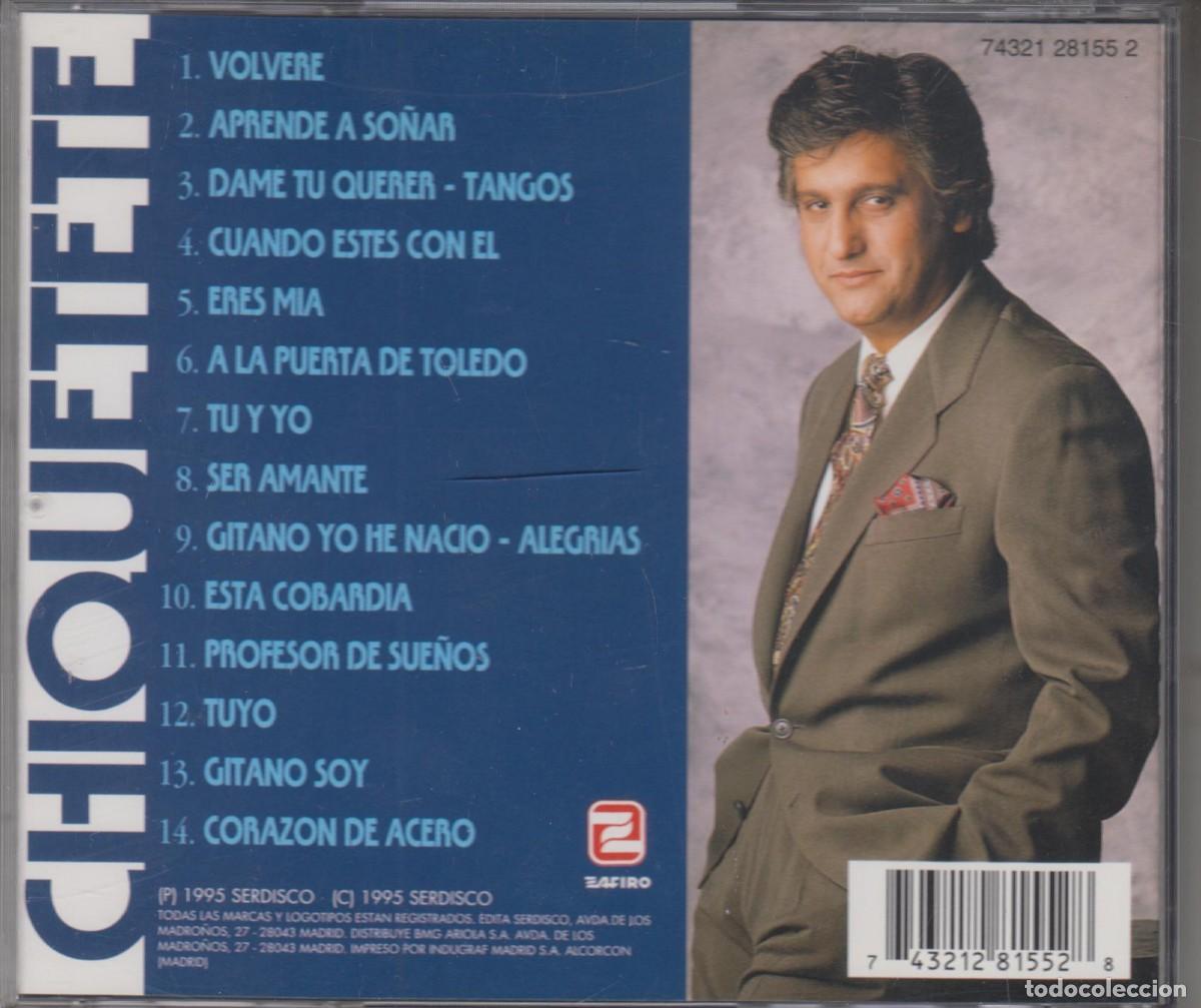 CDs de m&uacute;sica: Chiquetete cd Grandes &eacute;xitos 1995 - Foto 2
