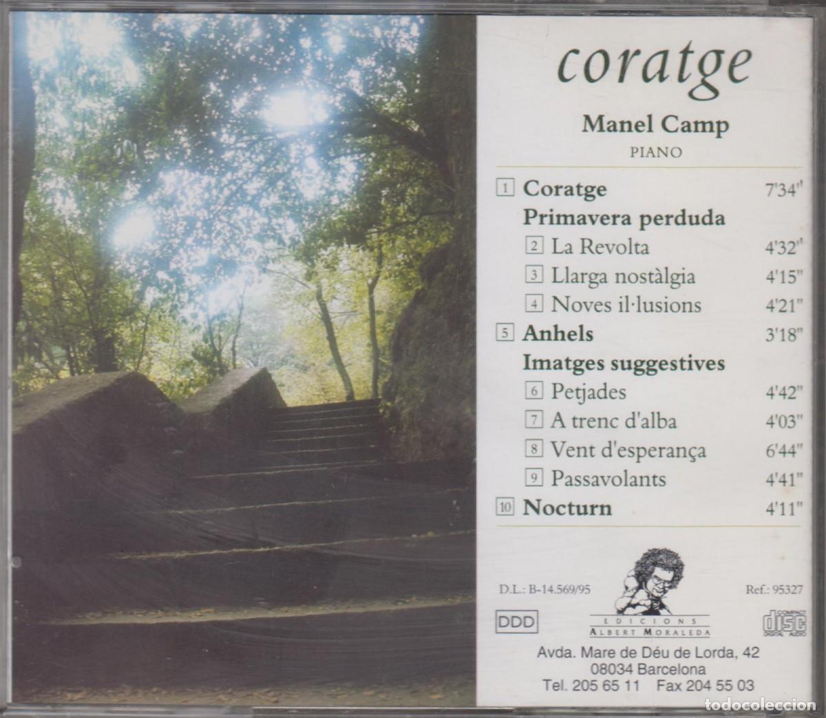 CDs de m&uacute;sica: Manel Camp cd Coratge 1995 - Foto 2