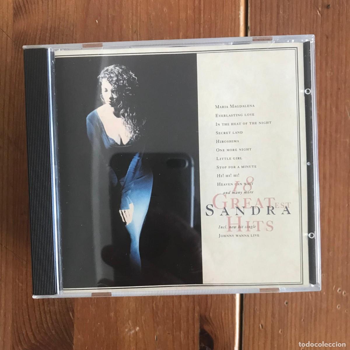 CDs de m&uacute;sica: SANDRA - 18 GREATEST HITS - CD VIRGIN 1992 - Foto 1