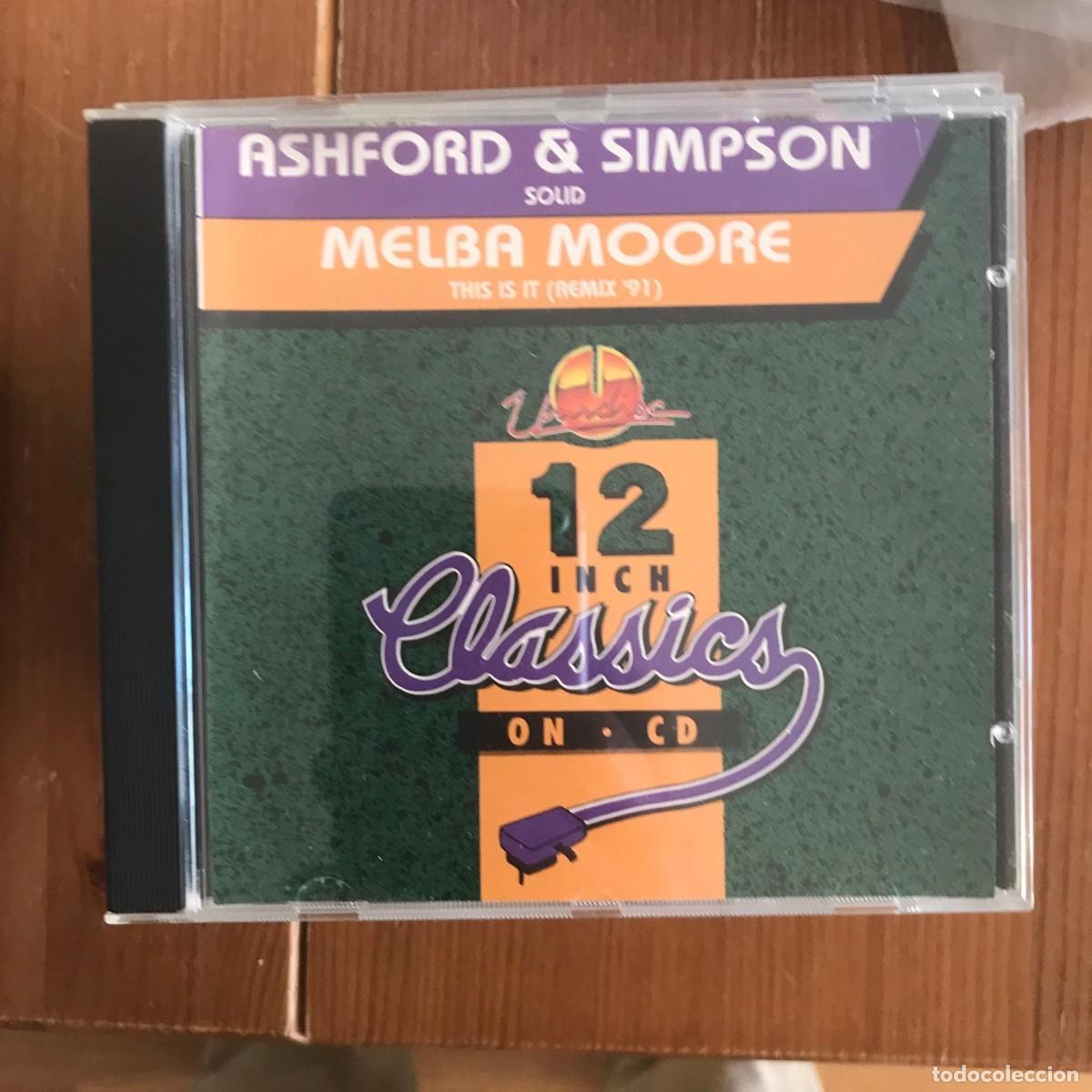 CDs de m&uacute;sica: ASHFORD & SIMPSON / MELBA MOORE - SOLID / THIS IS IT - 12&rdquo; CLASSICS ON CD - CD MAXI UNIDISC 1994 - Foto 1