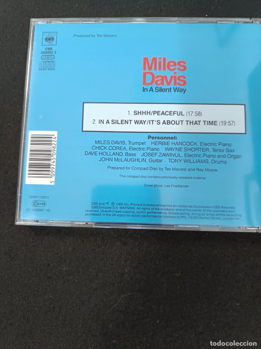 CDs de m&uacute;sica: CD. MILES DAVIS. IN A SILENT WAY - Foto 2