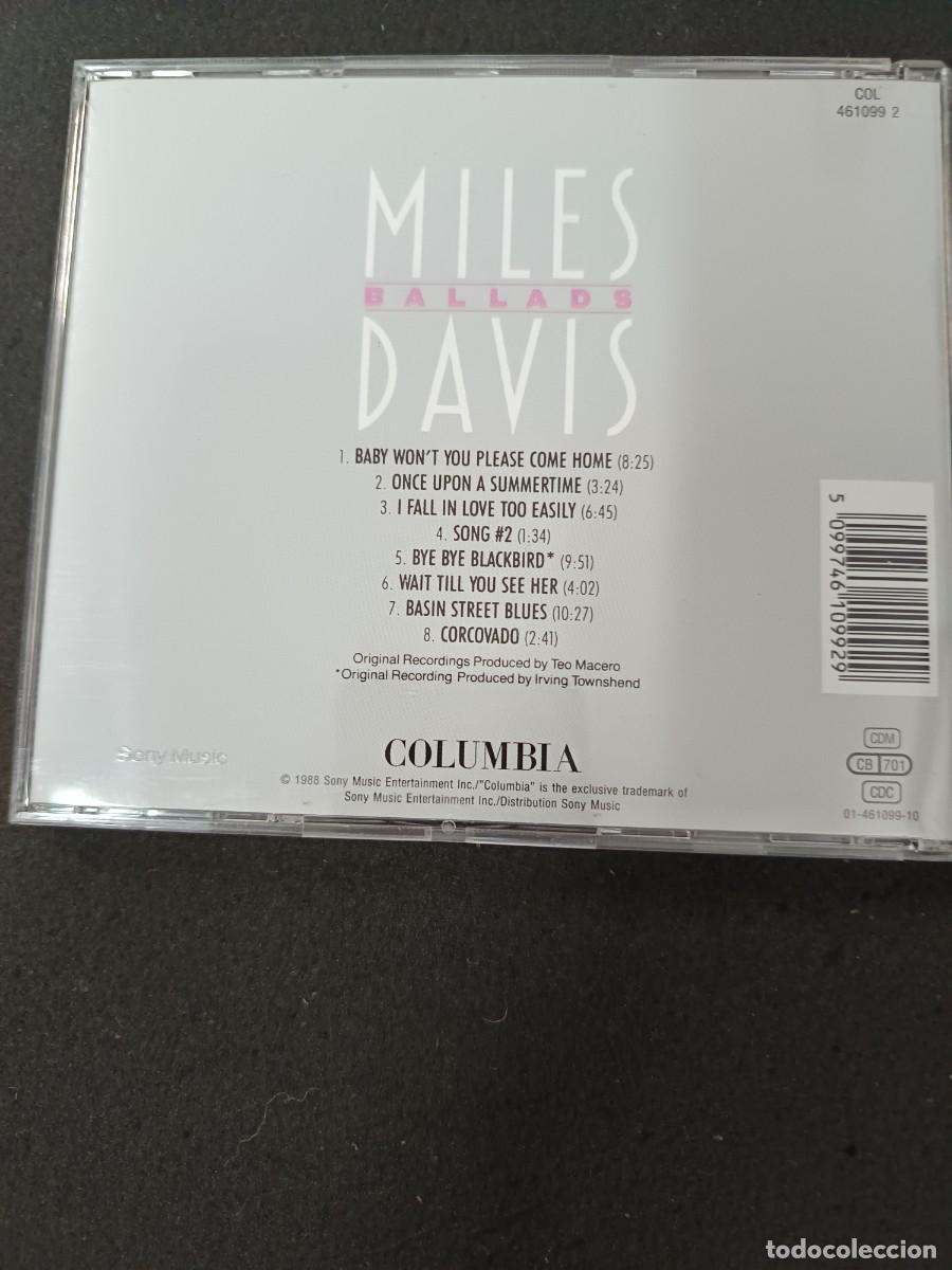 CDs de m&uacute;sica: CD. MILES DAVIS. BALLADS - Foto 2