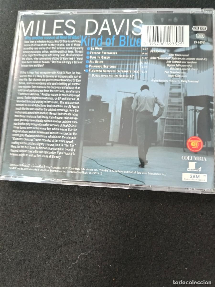 CDs de m&uacute;sica: CD. MILES DAVIS. KIND OF BLUE - Foto 2