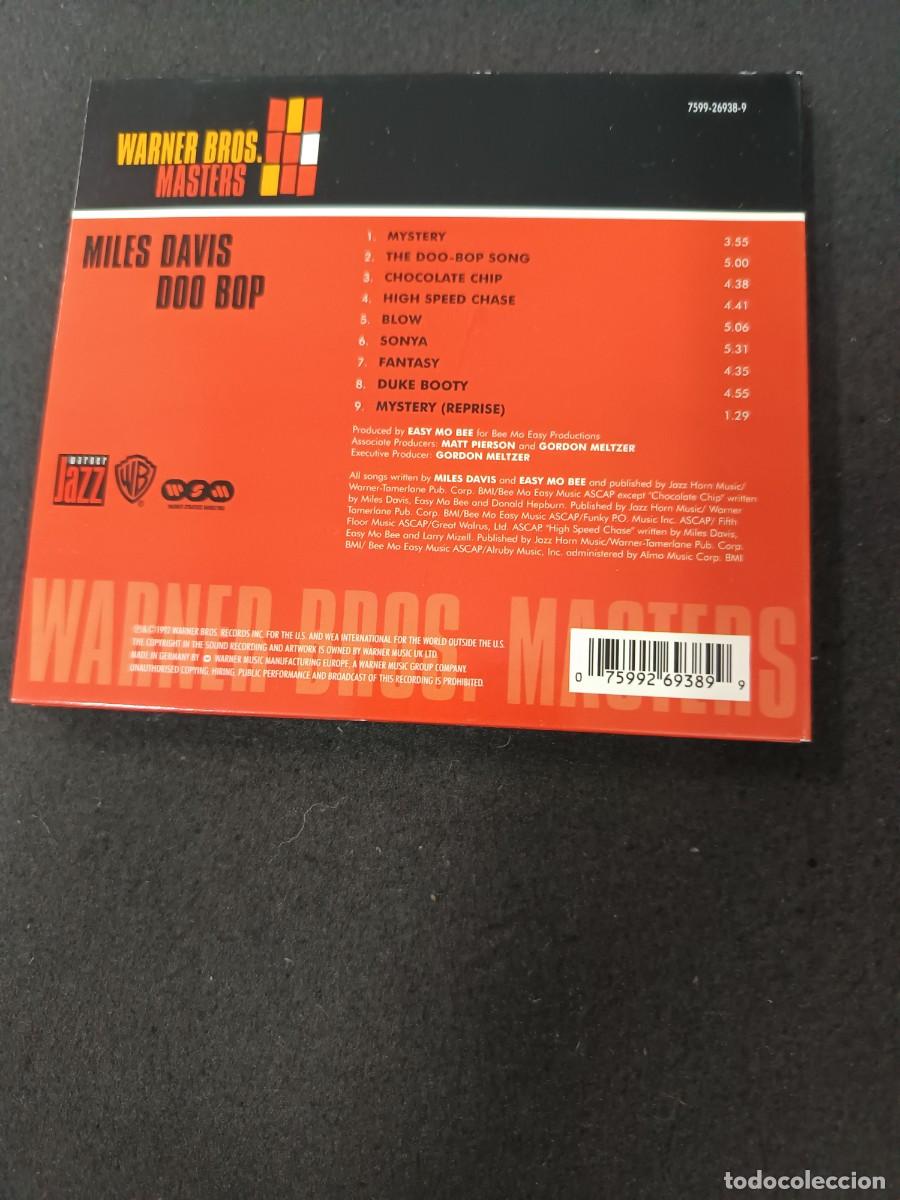 CDs de m&uacute;sica: CD. MILES DAVIS. DOO-BOP - Foto 2