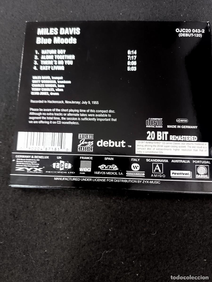 CDs de m&uacute;sica: CD. MILES. BLUE MOODS - Foto 2