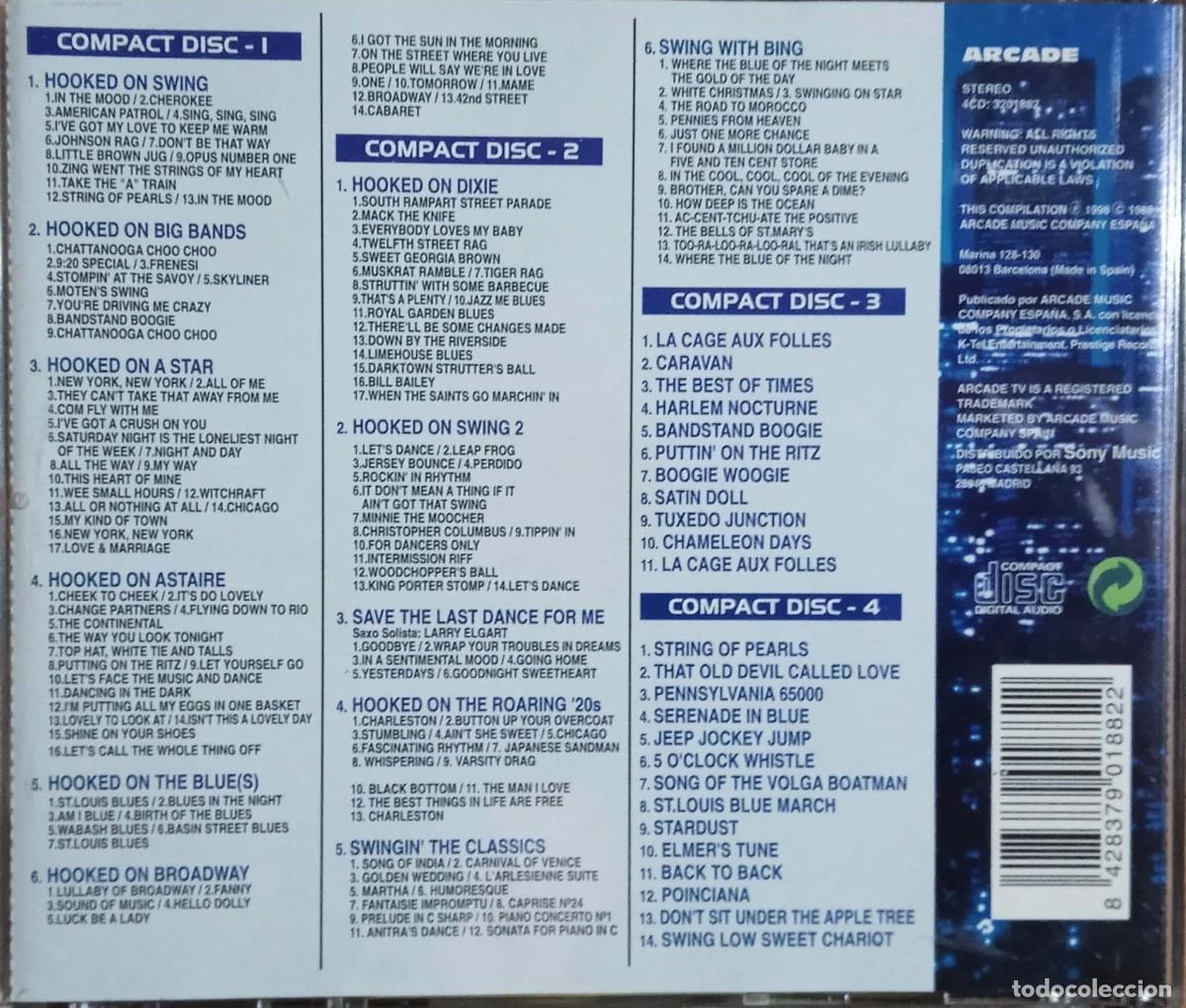 CDs de m&uacute;sica: LOS MAYORES EXITOS DEL SWING - 4 CD - LARRY ELGART - HERB MILLER - Foto 2