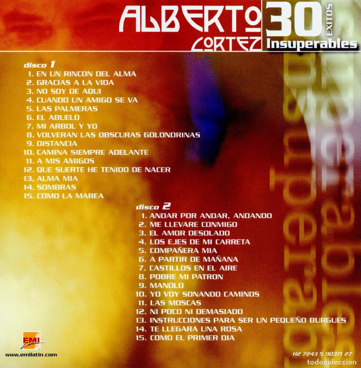 CDs de m&uacute;sica: ALBERTO CORTEZ - 30 Exitos Insuperables (2003) 2 CD - Foto 2