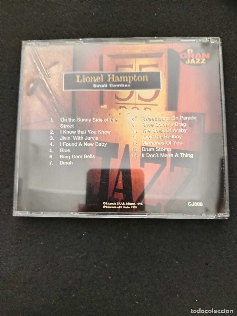 CDs de m&uacute;sica: CD. LIONEL HAMPTON. SMALL COMBOS. EL GRAN JAZZ. EDICIONES DEL PRADO - Foto 2