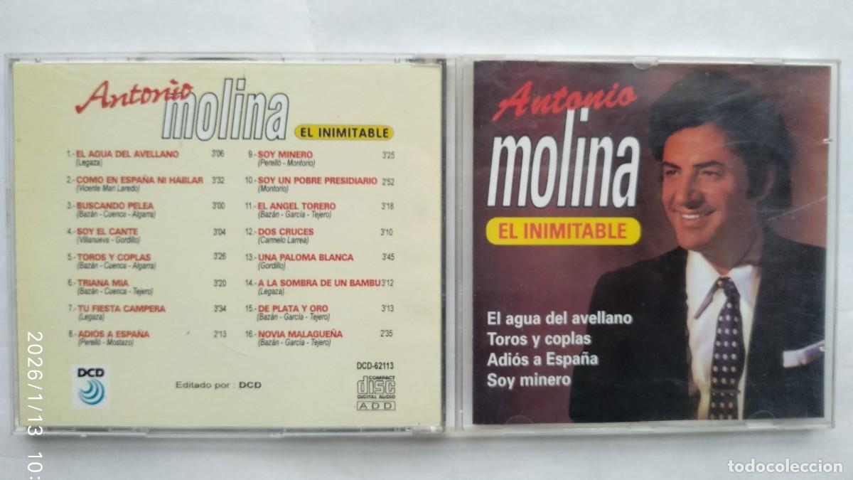 CDs de m&uacute;sica: ANTONIO MOLINA. EL INIMITABLE. CD. - Foto 1