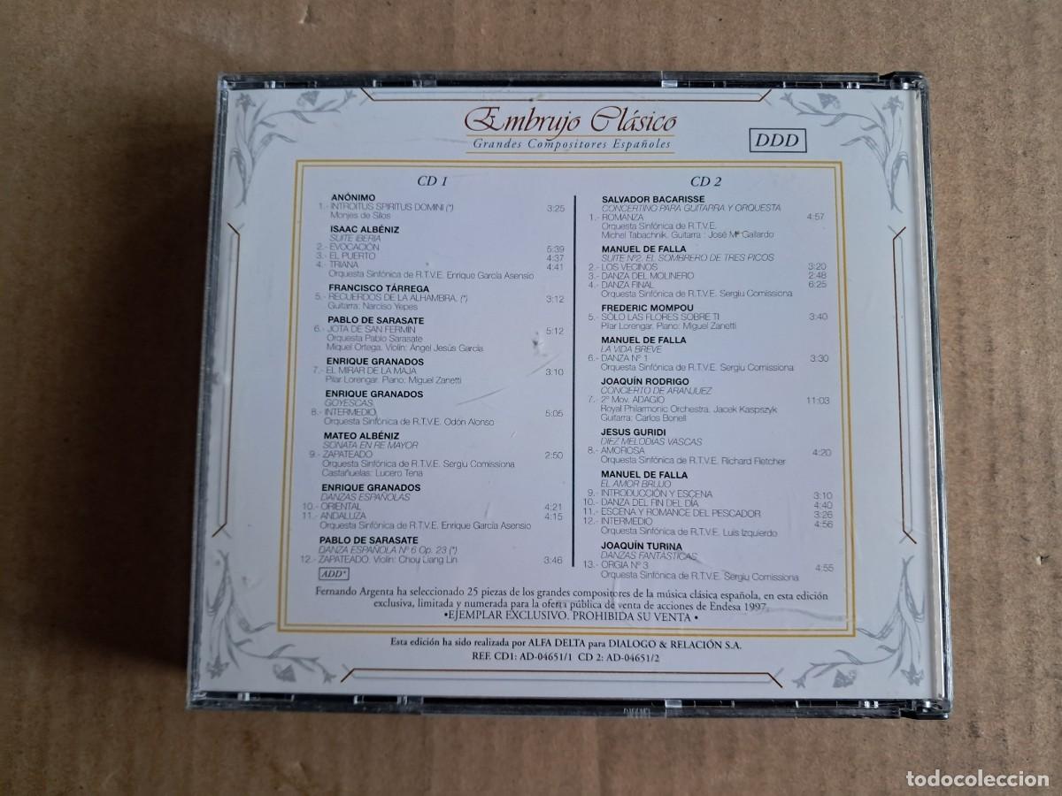 CDs de m&uacute;sica: EMBRUJO CLASICO DOBLE CD 1997 - Foto 4