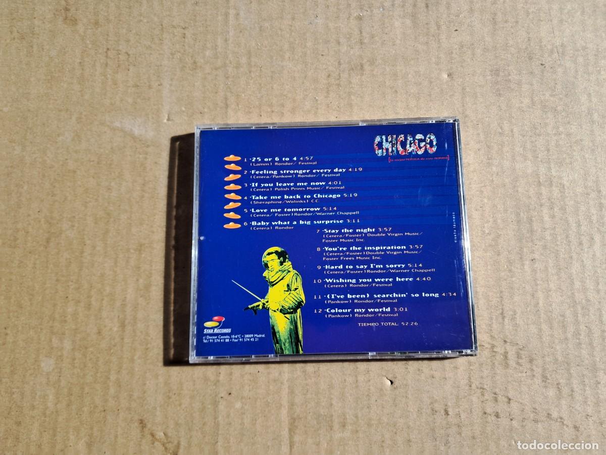 CDs de m&uacute;sica: CHICAGO - 12 GRANDES EXITOS EN VERSION ORIGINAL CD 1998 - Foto 3