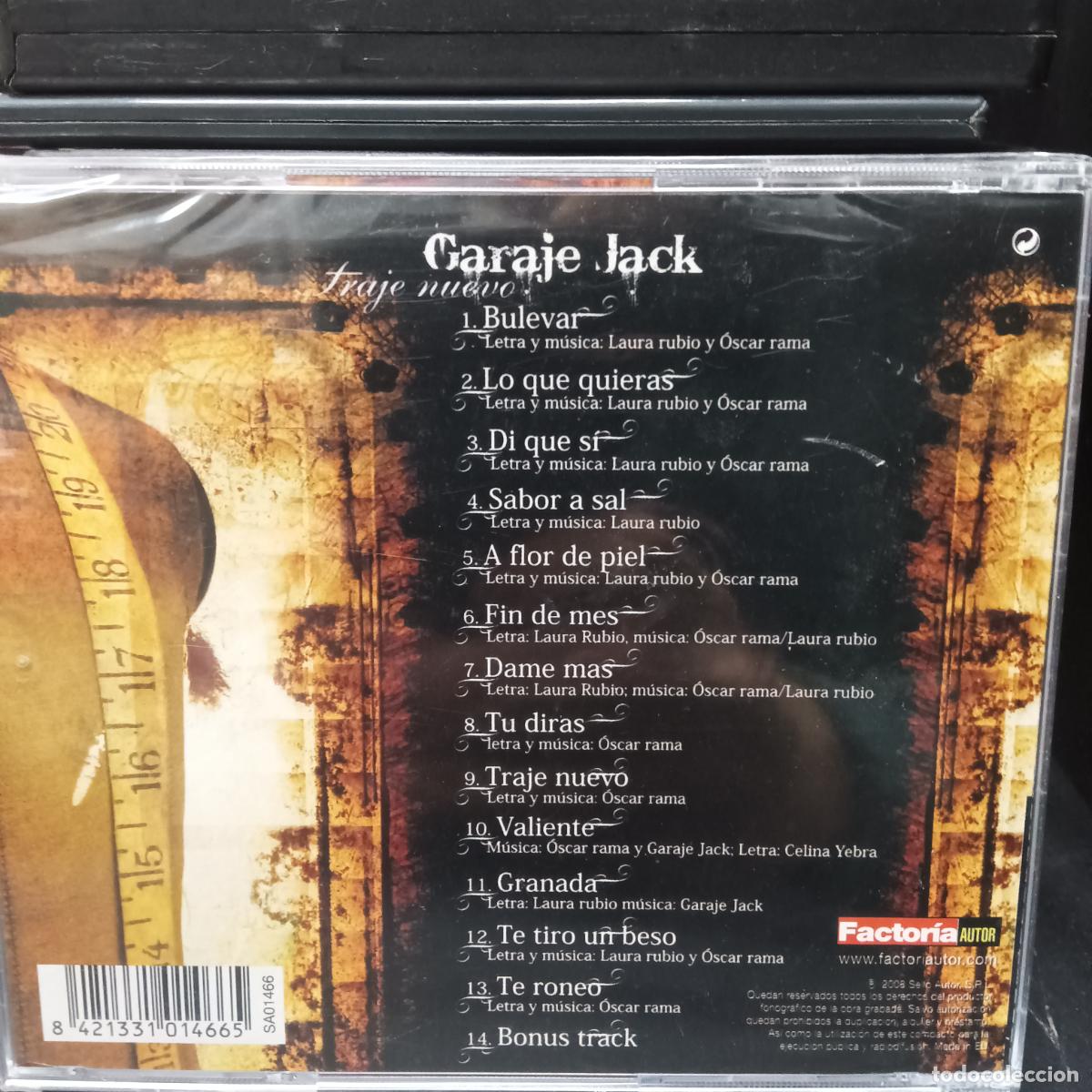 CDs de m&uacute;sica: Garaje Jack &ndash; Traje Nuevo. CD - Foto 2