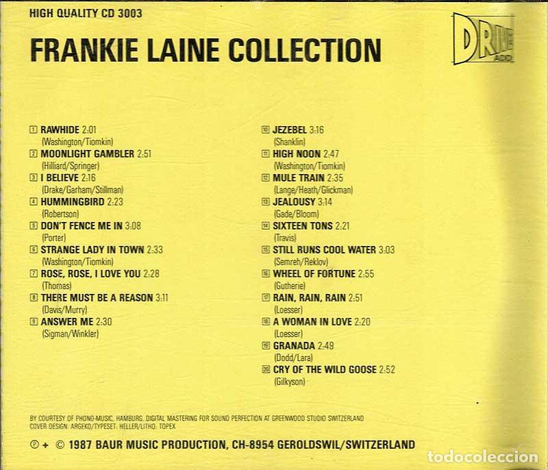 CDs de m&uacute;sica: Frankie Laine - Collection. CD - Foto 2