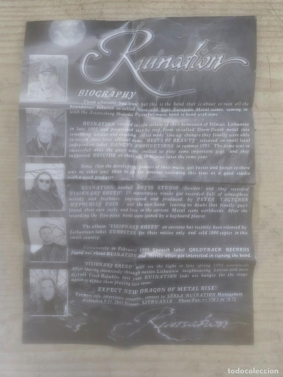 CDs de m&uacute;sica: Ruination - Visionary Breed CD Promocional - Foto 2