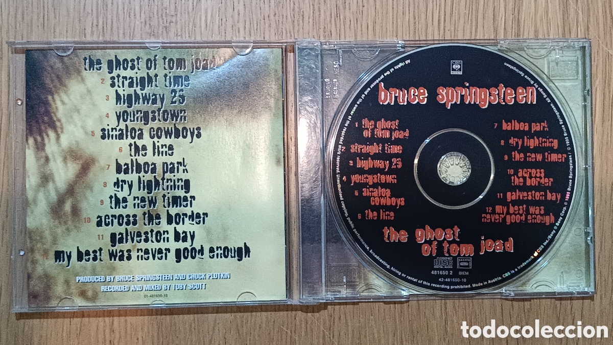 CDs de m&uacute;sica: Bruce Springsteen CD The Ghost Of Tom Joad - Foto 3
