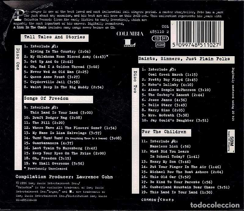 CDs de m&uacute;sica: Pete Seeger - A Link In The Chain. 2 x CD - Foto 2