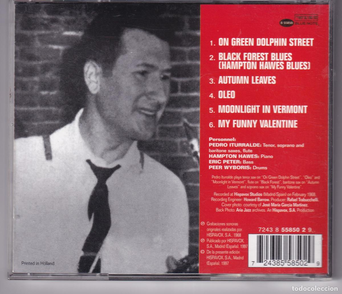 CDs de m&uacute;sica: MUSICA CD.- Pedro Iturralde Quartet. Featuring Hampton Hawes. - Foto 2